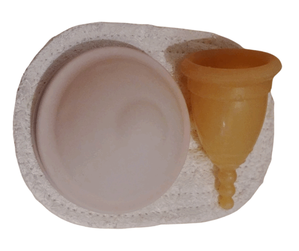 Luffa-Ablage für Menstruationstassen – Bild 4