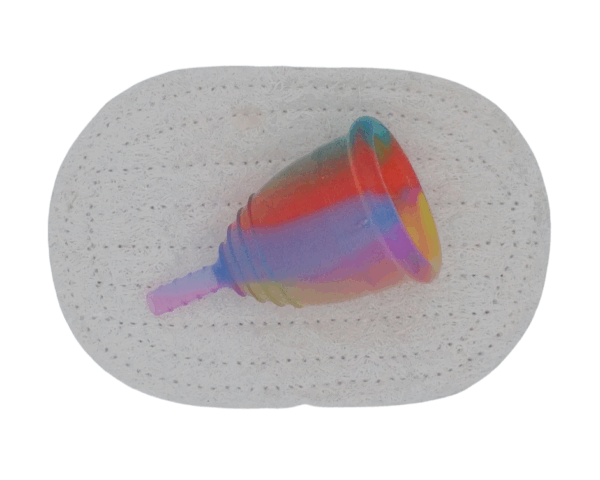 Luffa-Ablage für Menstruationstassen