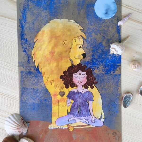 Mondzeit-Set . Meditationskarten