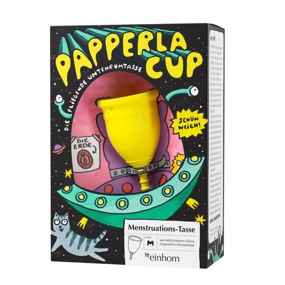 Papperlacup Einhorn Menstruationstasse (2)