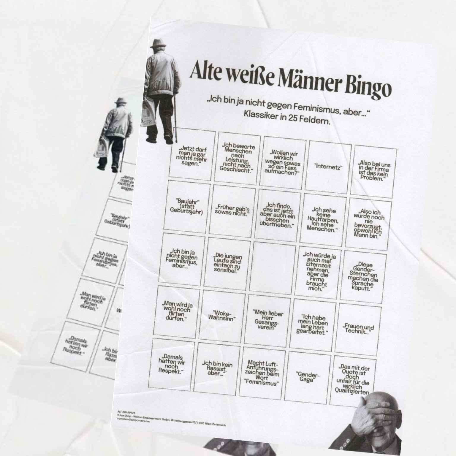 Alte weisse Männer Bingo