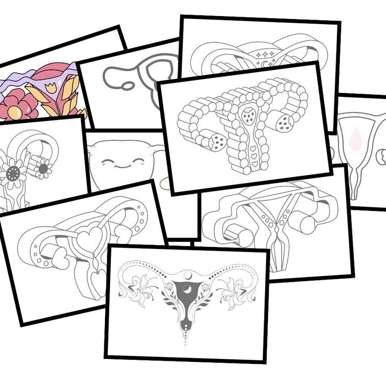 Kopie von Ausmalbilder Uterus - 2