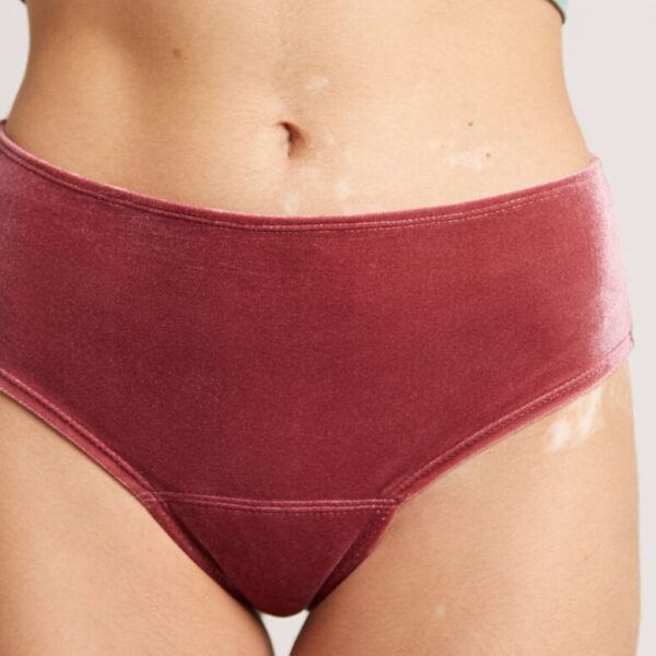 Periodenunterwäsche aus Samt . Brazilian u. Highwaist