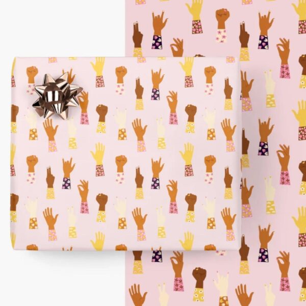 Geschenkpapier Girl Power