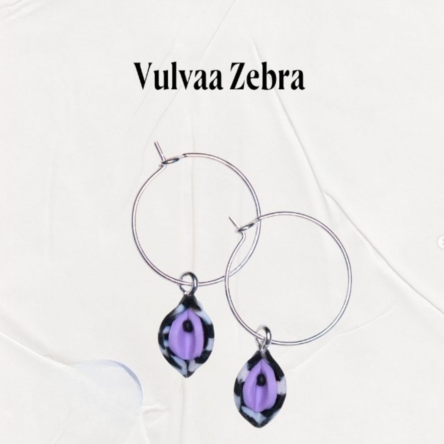 Vulva Zebra | Ohrringe – Bild 2